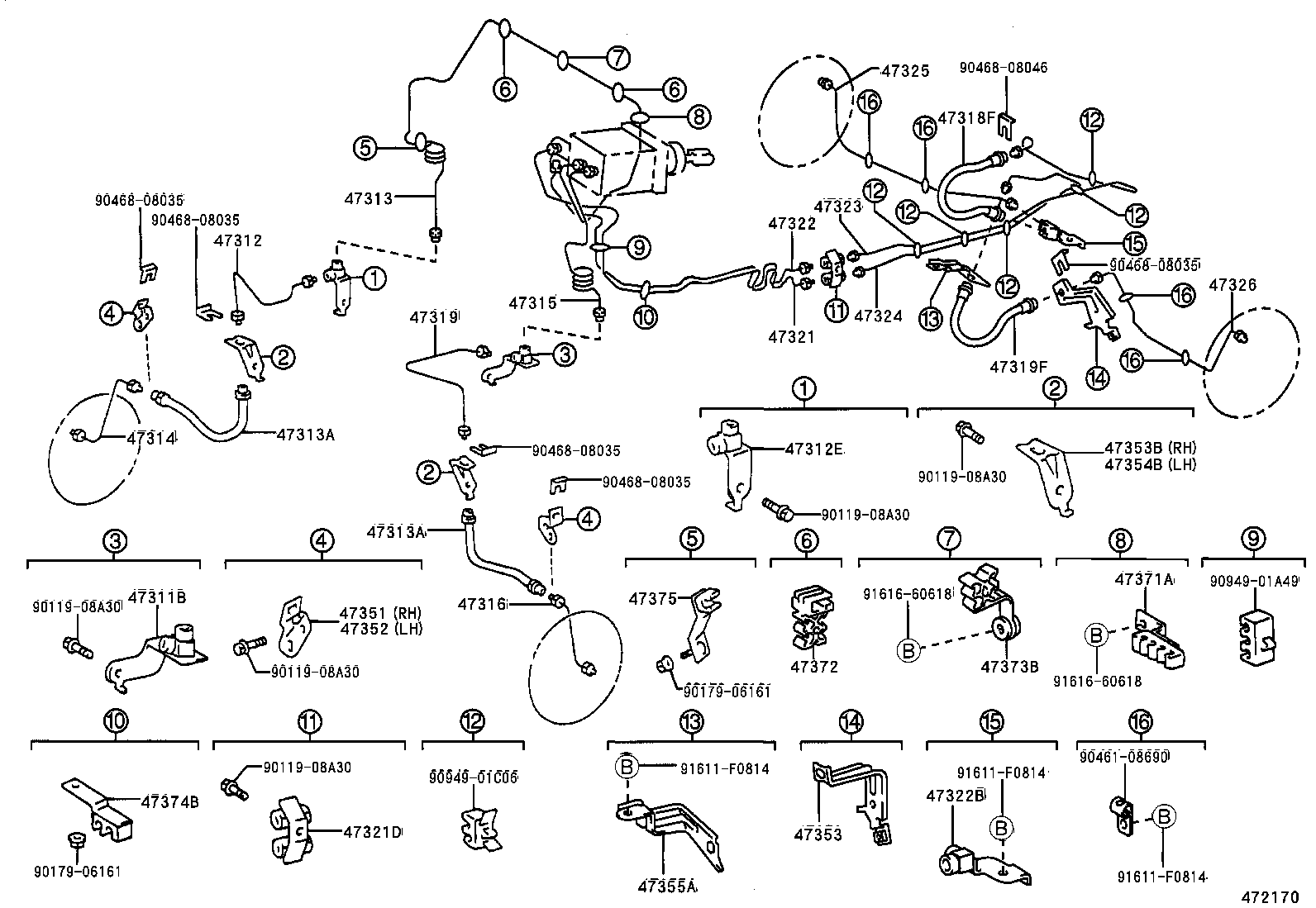 44590-35040 BRACKET ASSY, BRAKE ACTUATOR product image