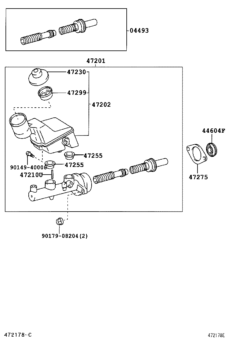47255-02030 GROMMET, MASTER CYLINDER RESERVOIR product image