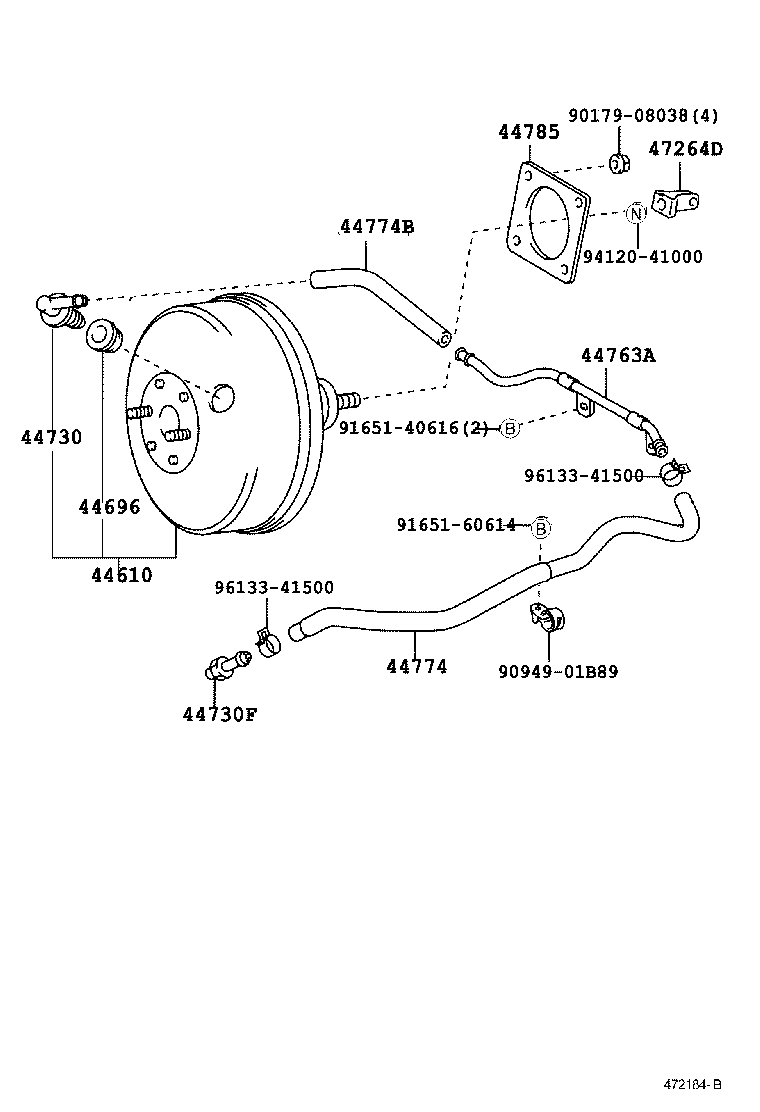 44610-1E510 BOOSTER ASSY, BRAKE product image