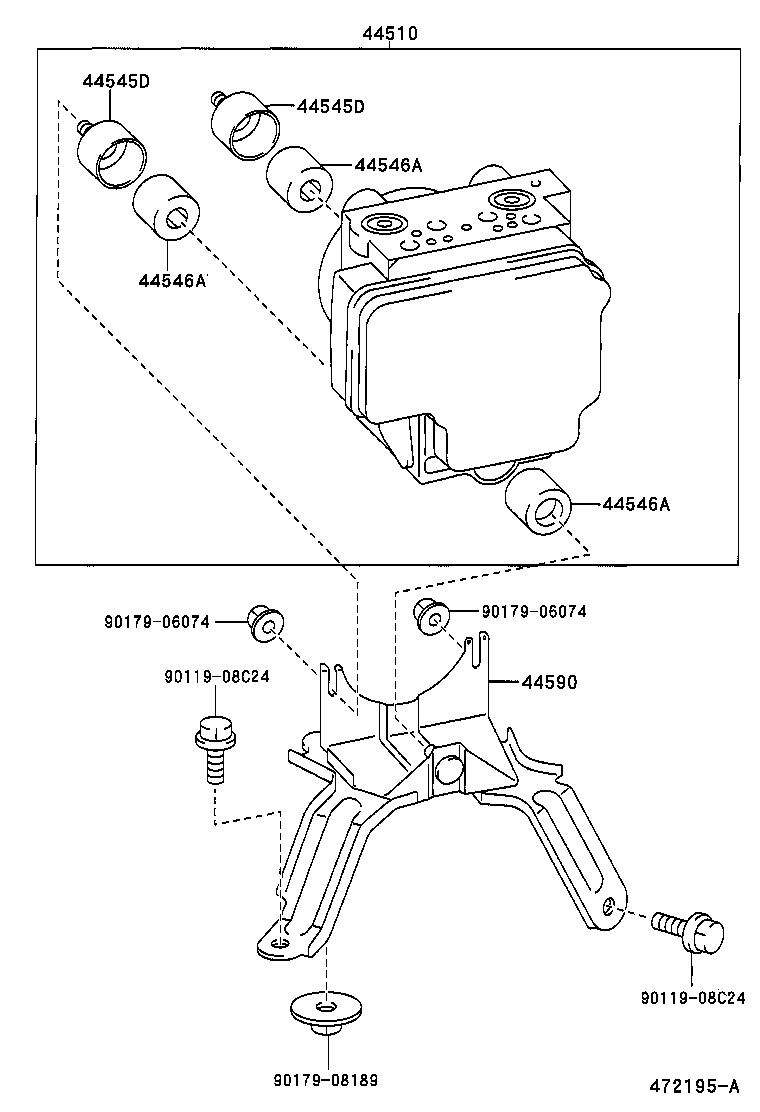 47322-12430 TUBE, REAR BRAKE, NO.2 product image