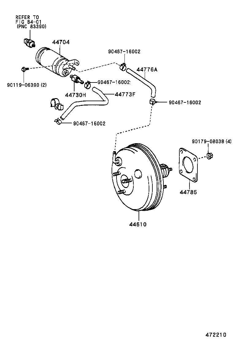 44610-02050 BOOSTER ASSY, BRAKE product image