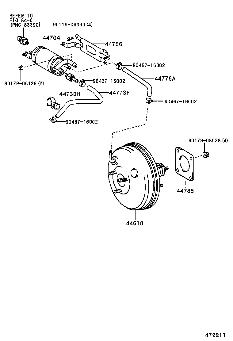 44610-02050 BOOSTER ASSY, BRAKE product image