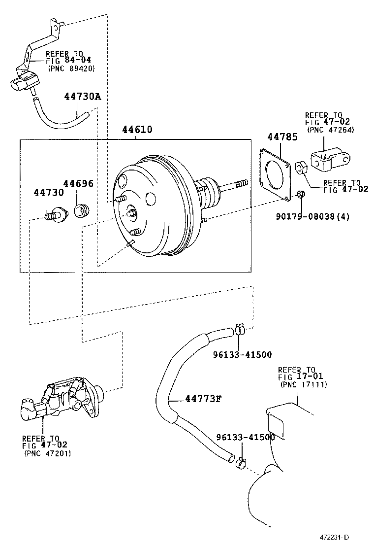 44610-63010 BOOSTER ASSY, BRAKE product image