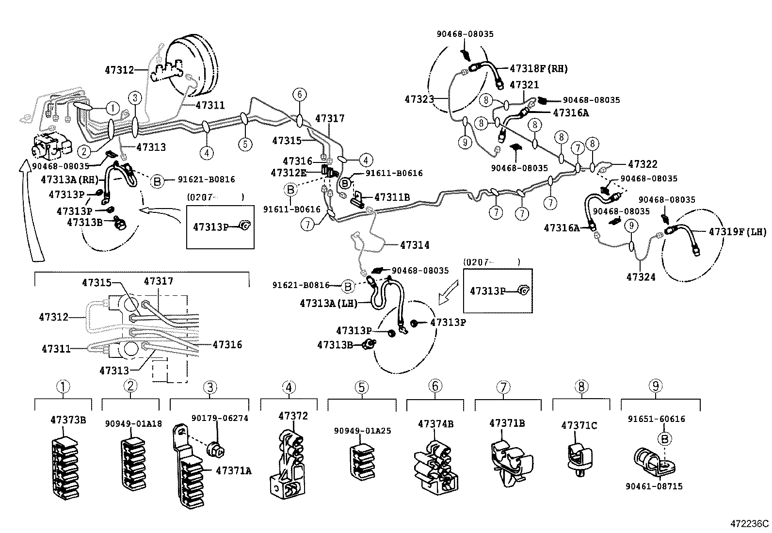44571-28010 HOSE, BRAKE ACTUATOR product image