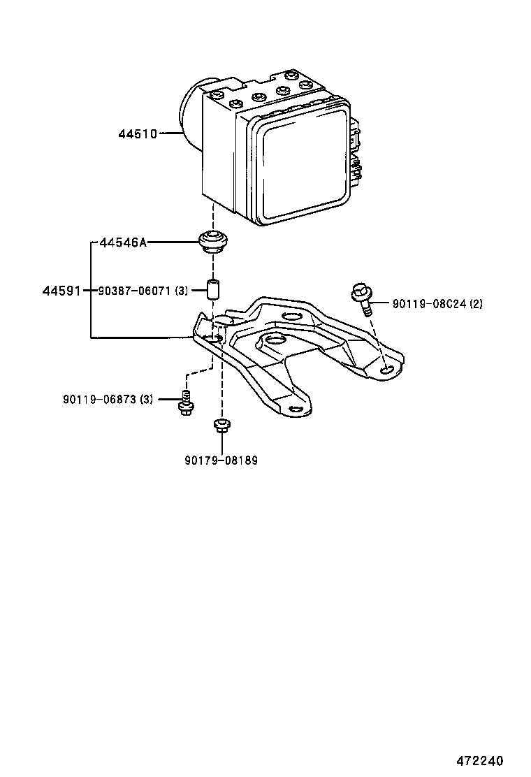 44050-02020 ACTUATOR ASSY, BRAKE product image