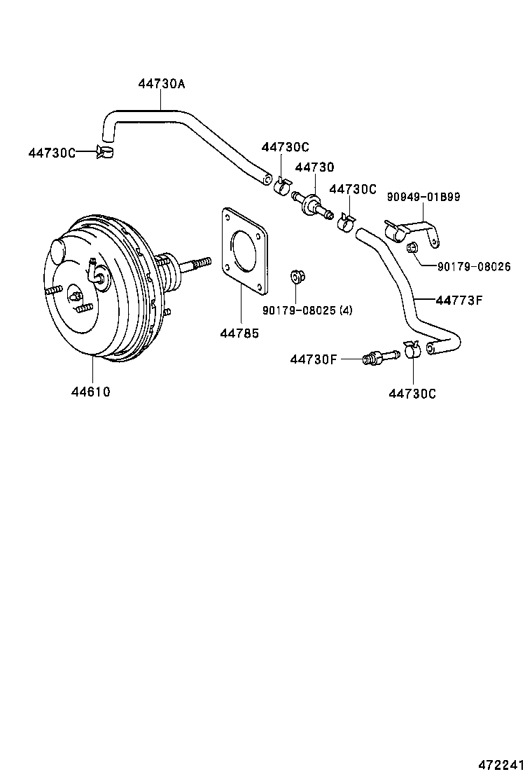 44610-38150 BOOSTER ASSY, BRAKE product image