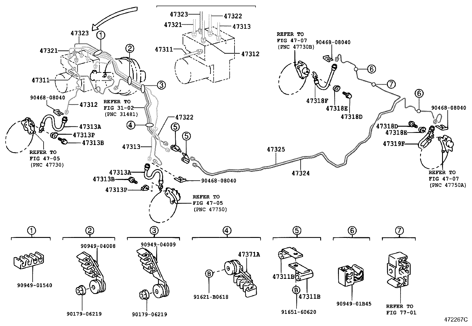 44571-30090 HOSE, BRAKE ACTUATOR product image