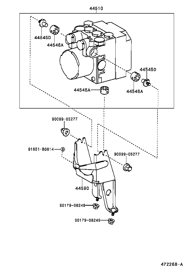 44571-30090 HOSE, BRAKE ACTUATOR product image