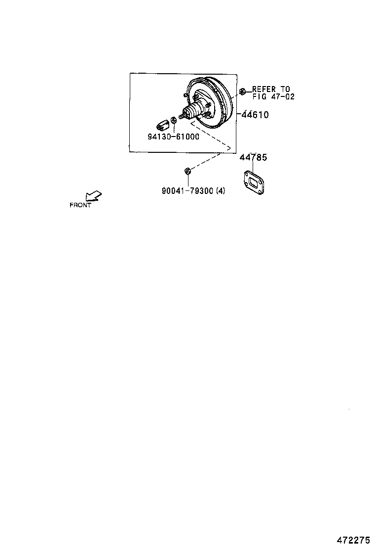 44774-97504 HOSE, UNION TO CONNECTOR TUBE product image