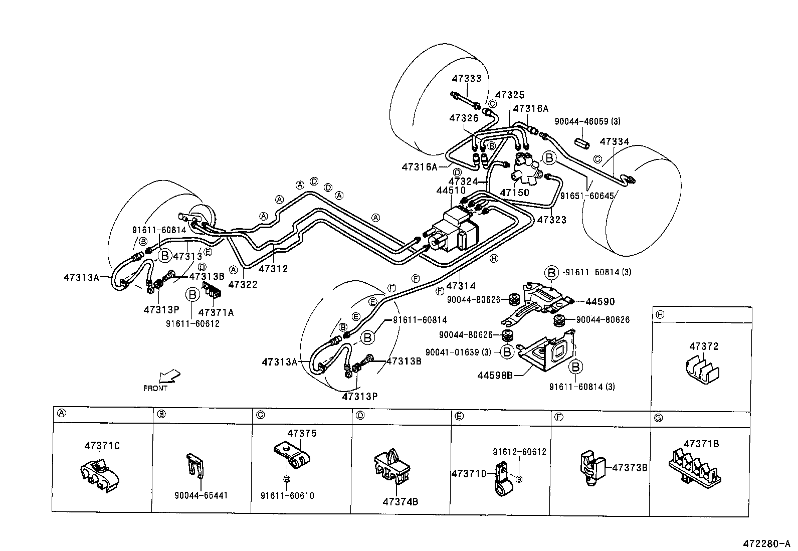 44590-97503 BRACKET ASSY, BRAKE ACTUATOR product image