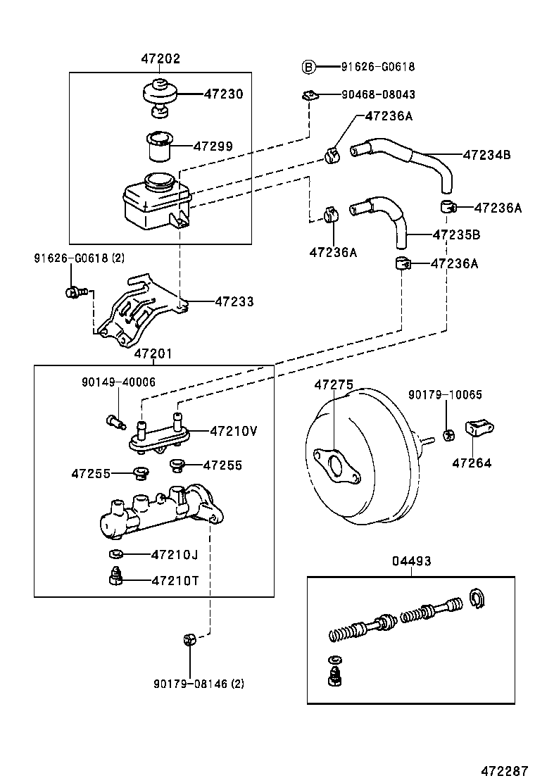 47233-48010 BRACKET, RESERVOIR product image
