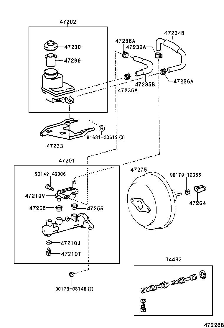 47233-48010 BRACKET, RESERVOIR product image