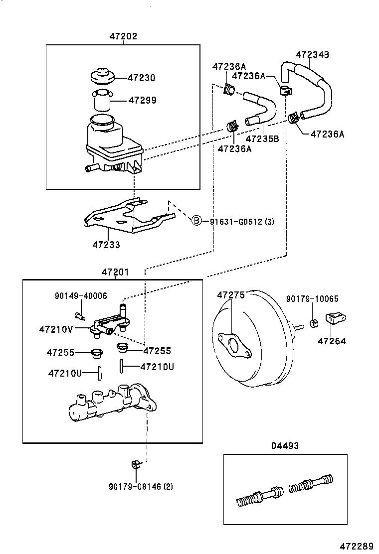 47233-48010 BRACKET, RESERVOIR product image