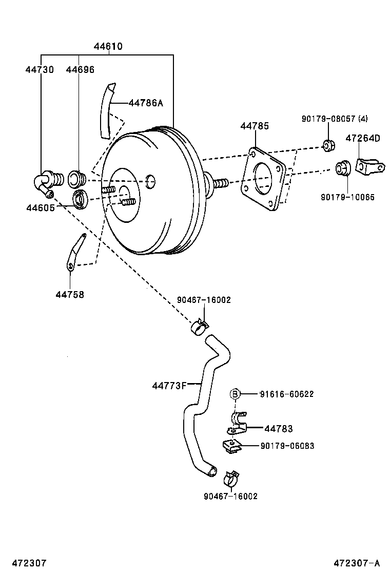 44610-48090 BOOSTER ASSY, BRAKE product image