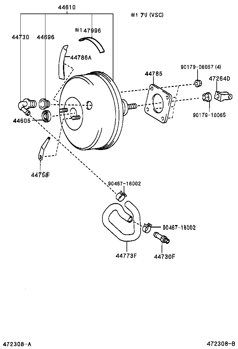 44610-48090 BOOSTER ASSY, BRAKE product image