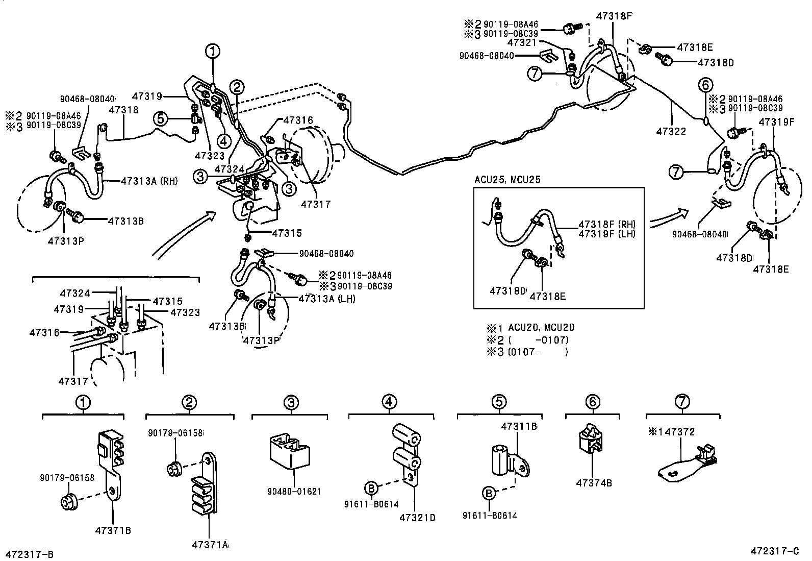 Toyota 44590-48070 BRACKET ASSY, BRAKE ACTUATOR