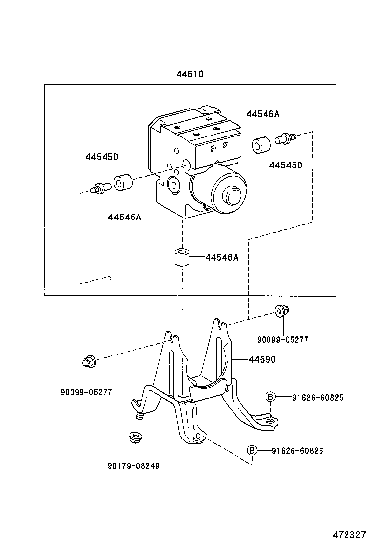 44590-48020 BRACKET ASSY, BRAKE ACTUATOR product image