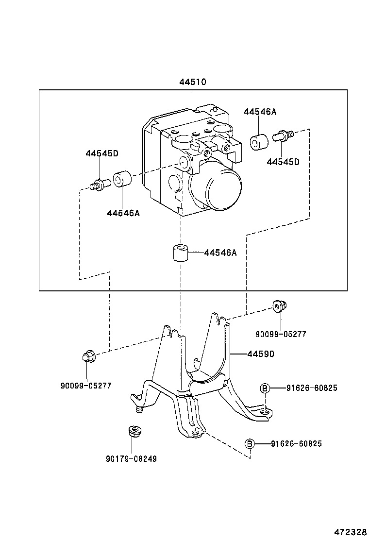 44590-48020 BRACKET ASSY, BRAKE ACTUATOR product image