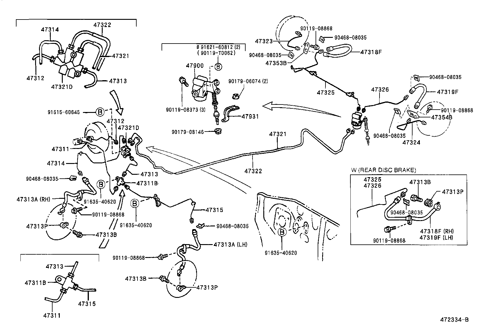 44545-42090 HOLDER, BRAKE ACTUATOR BOLT product image