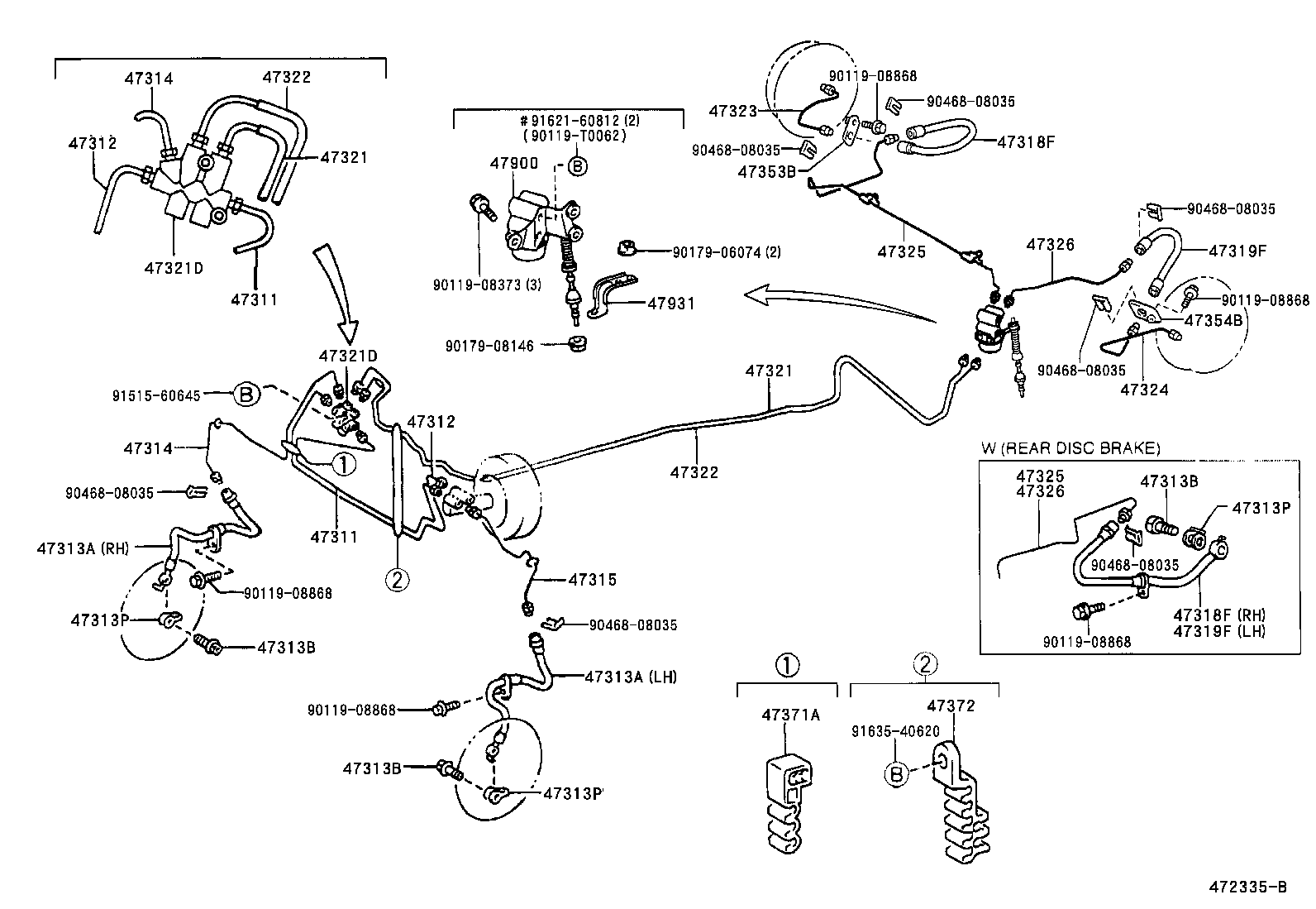 44545-42090 HOLDER, BRAKE ACTUATOR BOLT product image