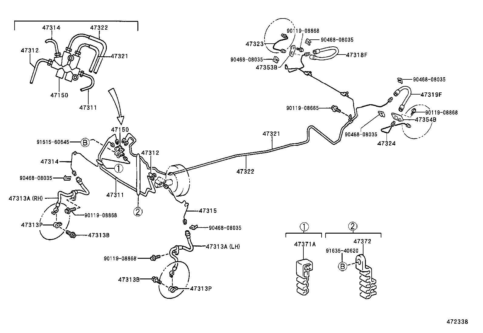 47150-33090 VALVE ASSY, PROPORTIONING product image