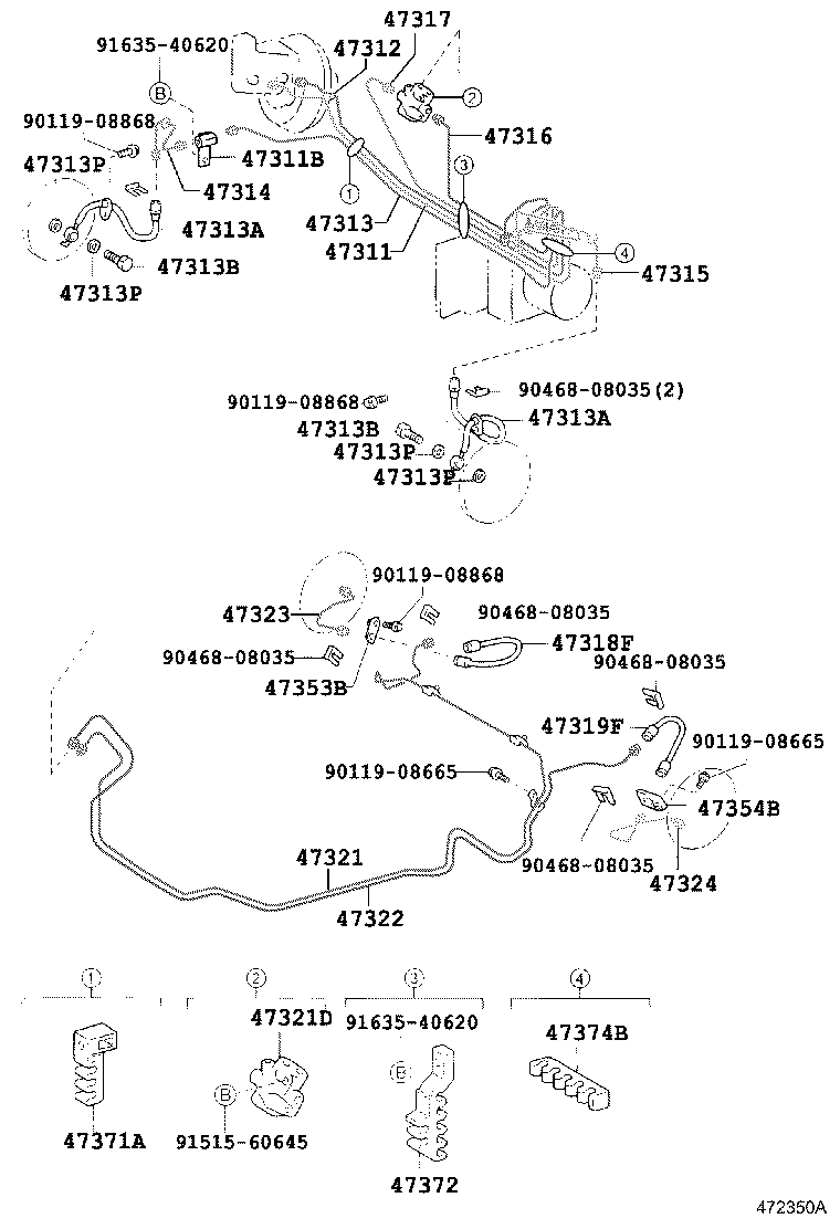 44050-52240 ACTUATOR ASSY, BRAKE product image