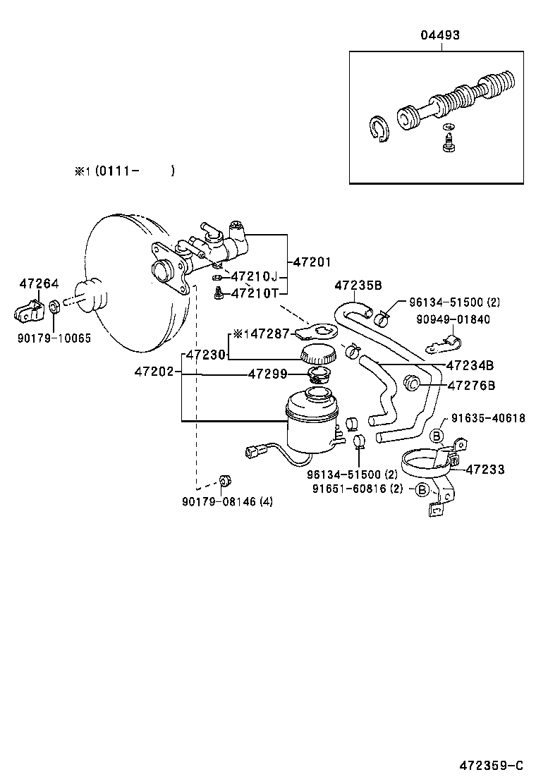 47233-36080 BRACKET, RESERVOIR product image