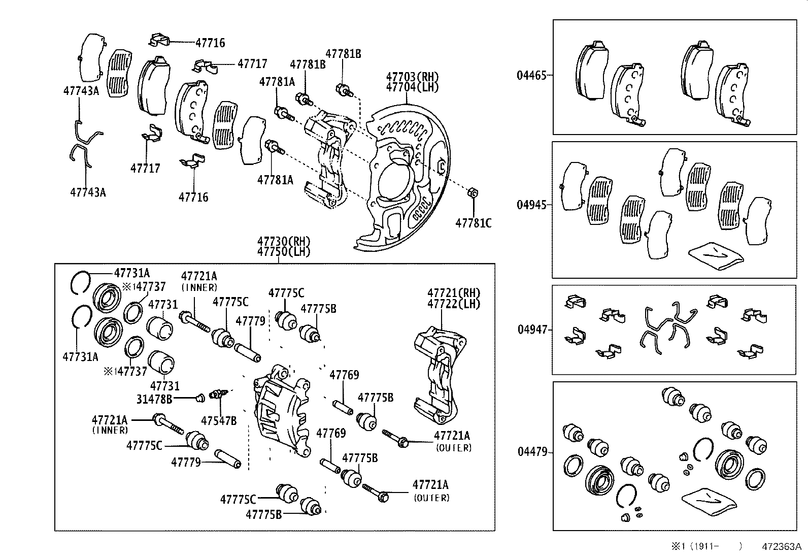 47704-36080 COVER SUB-ASSY, DISC BRAKE DUST, FRONT LH product image