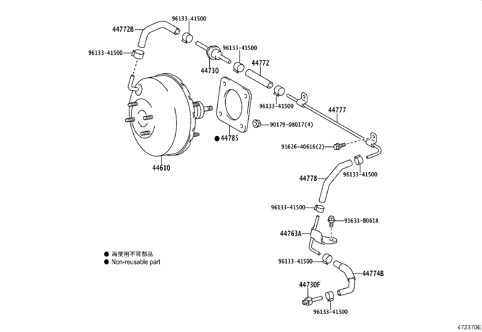 44610-43010 BOOSTER ASSY, BRAKE product image