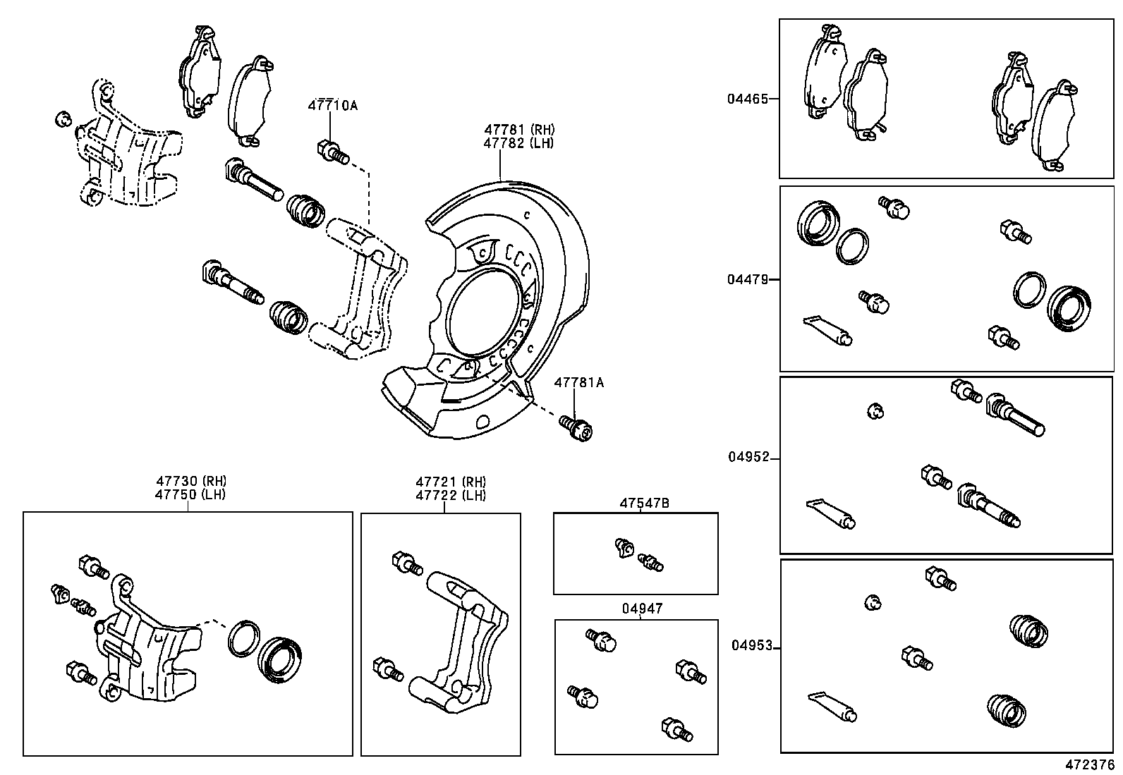 04479-0D010 CYLINDER KIT, DISC BRAKE, FRONT product image