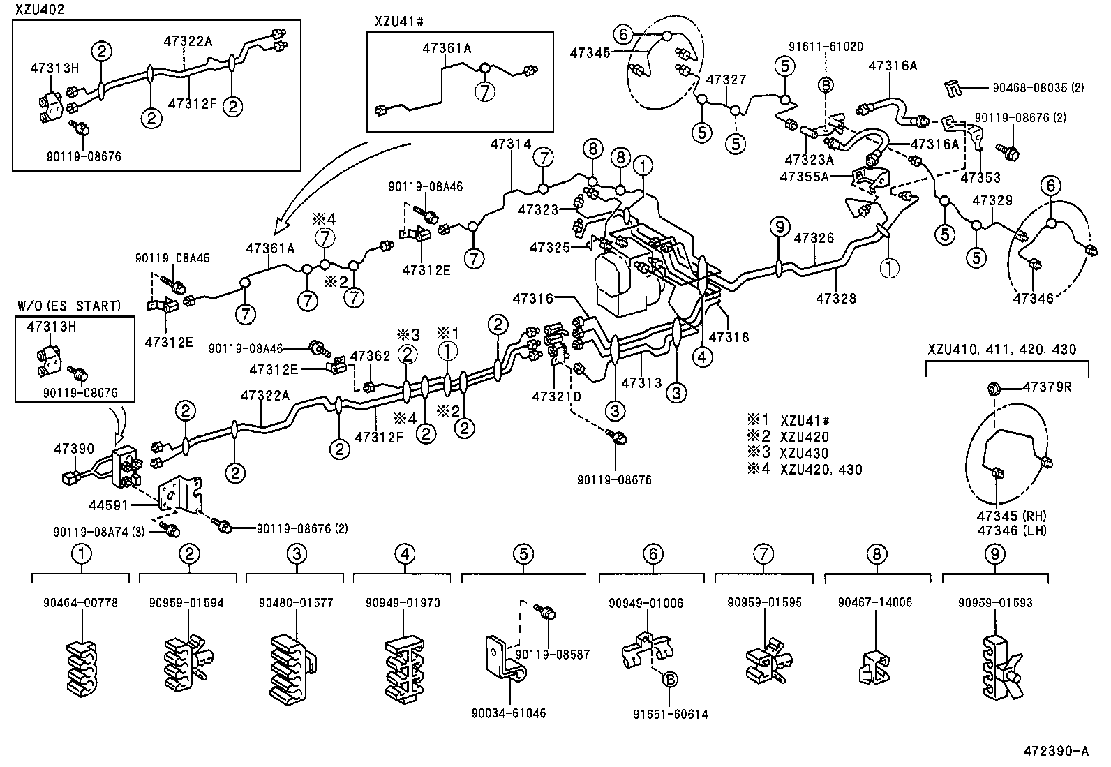44591-37140 BRACKET, BRAKE ACTUATOR, NO.2 product image