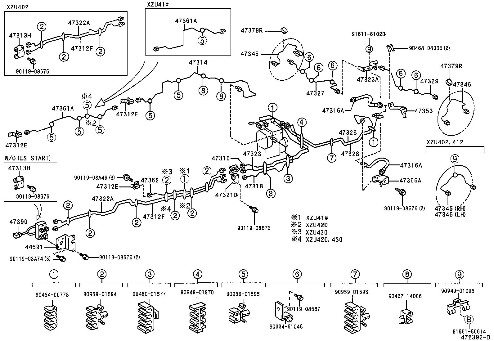 44591-37140 BRACKET, BRAKE ACTUATOR, NO.2 product image