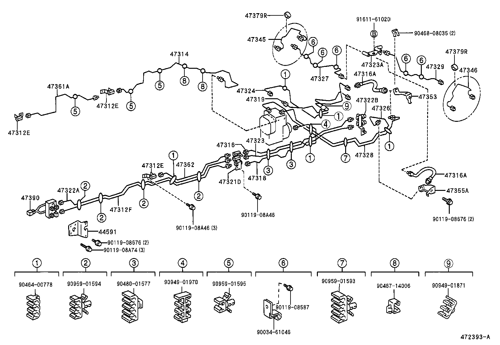 44591-37140 BRACKET, BRAKE ACTUATOR, NO.2 product image
