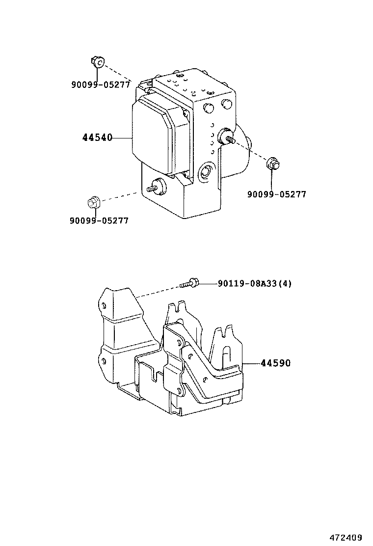 47311-37170 TUBE, FRONT BRAKE, NO.1 product image