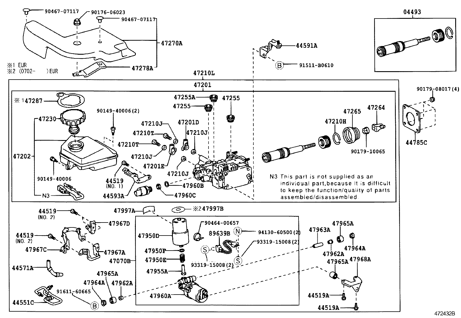 44785-30040 GASKET, BRAKE BOOSTER product image
