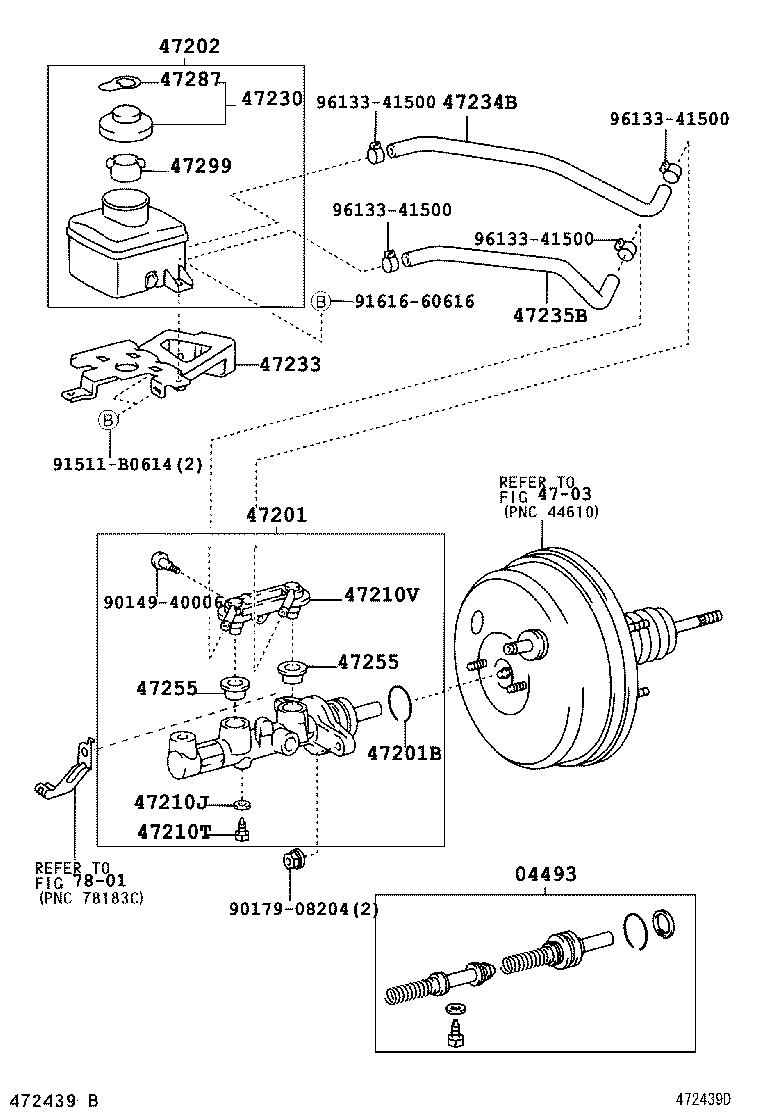 47235-44080 TUBE, BRAKE MASTER CYRINDER RESERVOIR, NO.2 product image