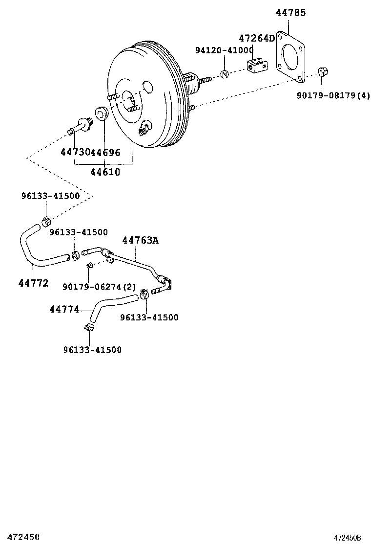 47264-60020 CLEVIS, BRAKE MASTER CYLINDER PUSH ROD product image
