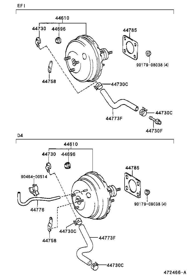 44773-44090 HOSE, UNION TO CHECK VALVE product image