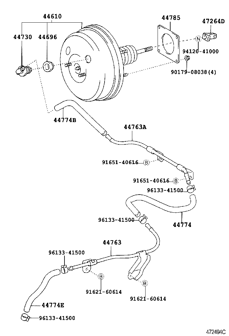 44610-13130 BOOSTER ASSY, BRAKE product image