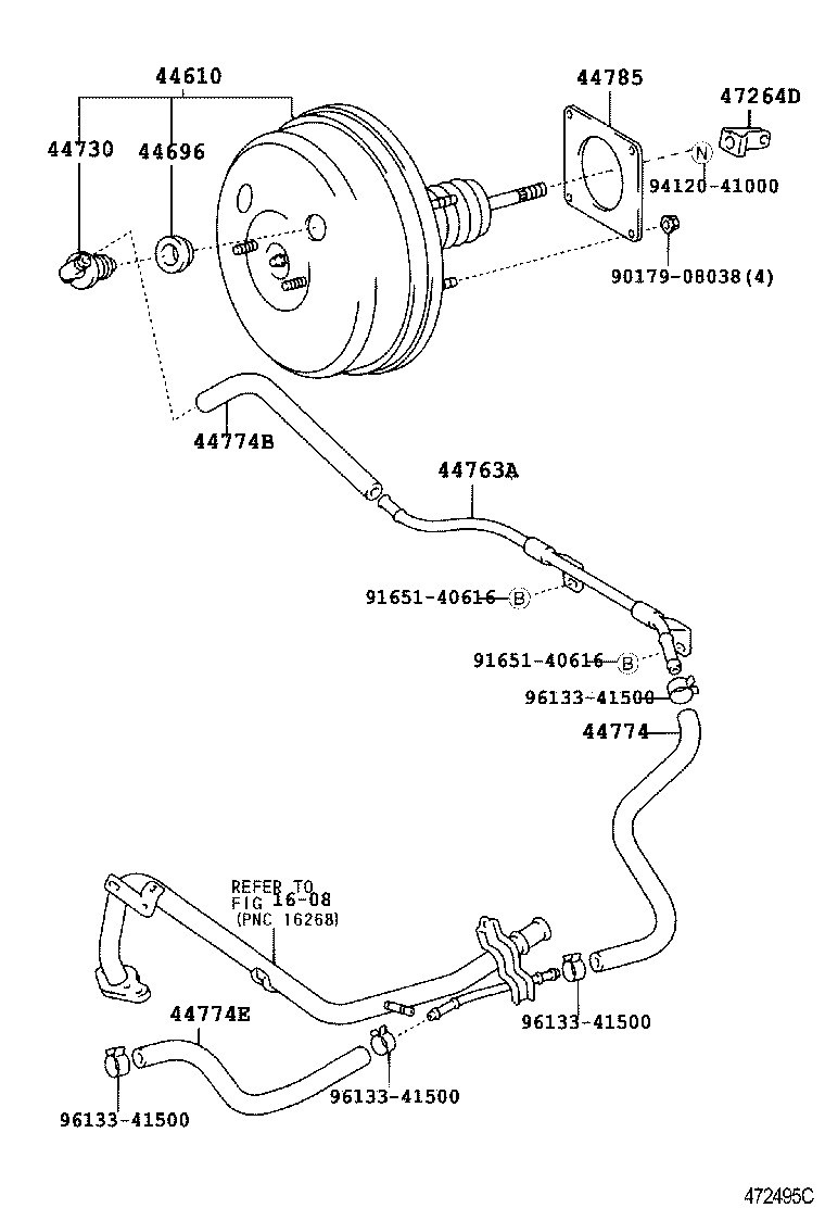 44610-13130 BOOSTER ASSY, BRAKE product image