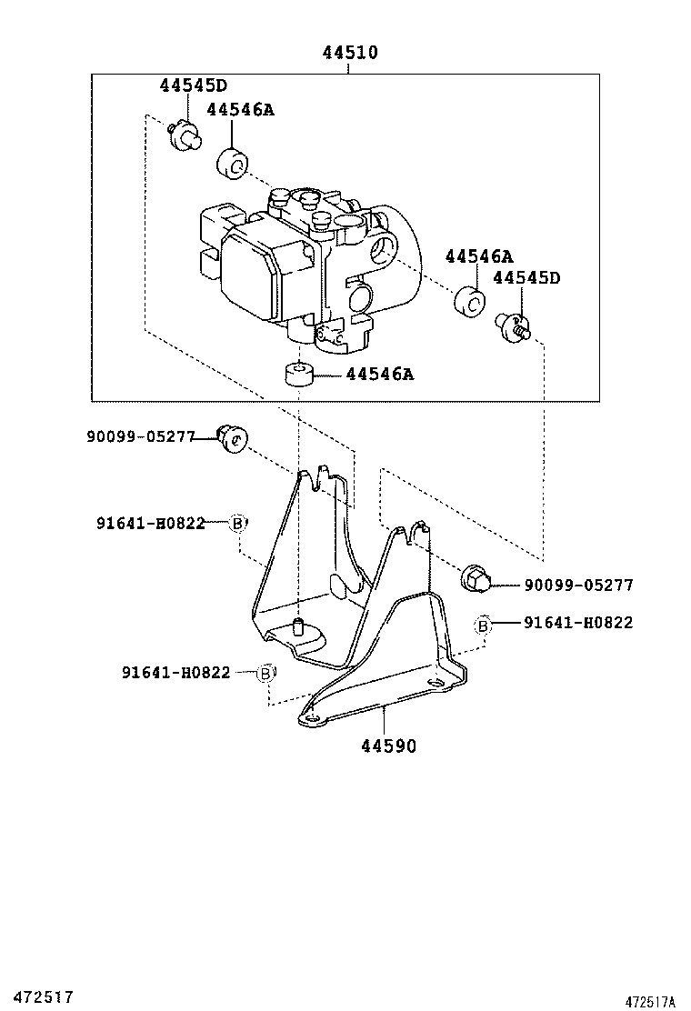 47311-37602 TUBE, FRONT BRAKE, NO.1 product image