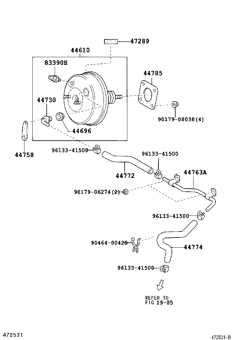 44610-42100 BOOSTER ASSY, BRAKE product image