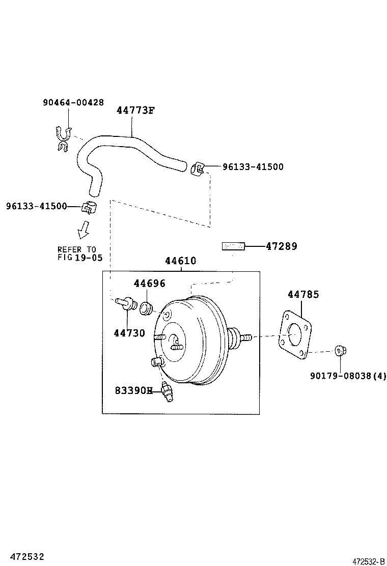 44610-42100 BOOSTER ASSY, BRAKE product image