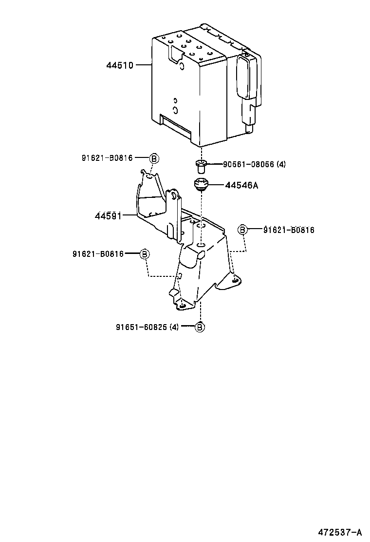 47311-28650 TUBE, FRONT BRAKE, NO.1 product image