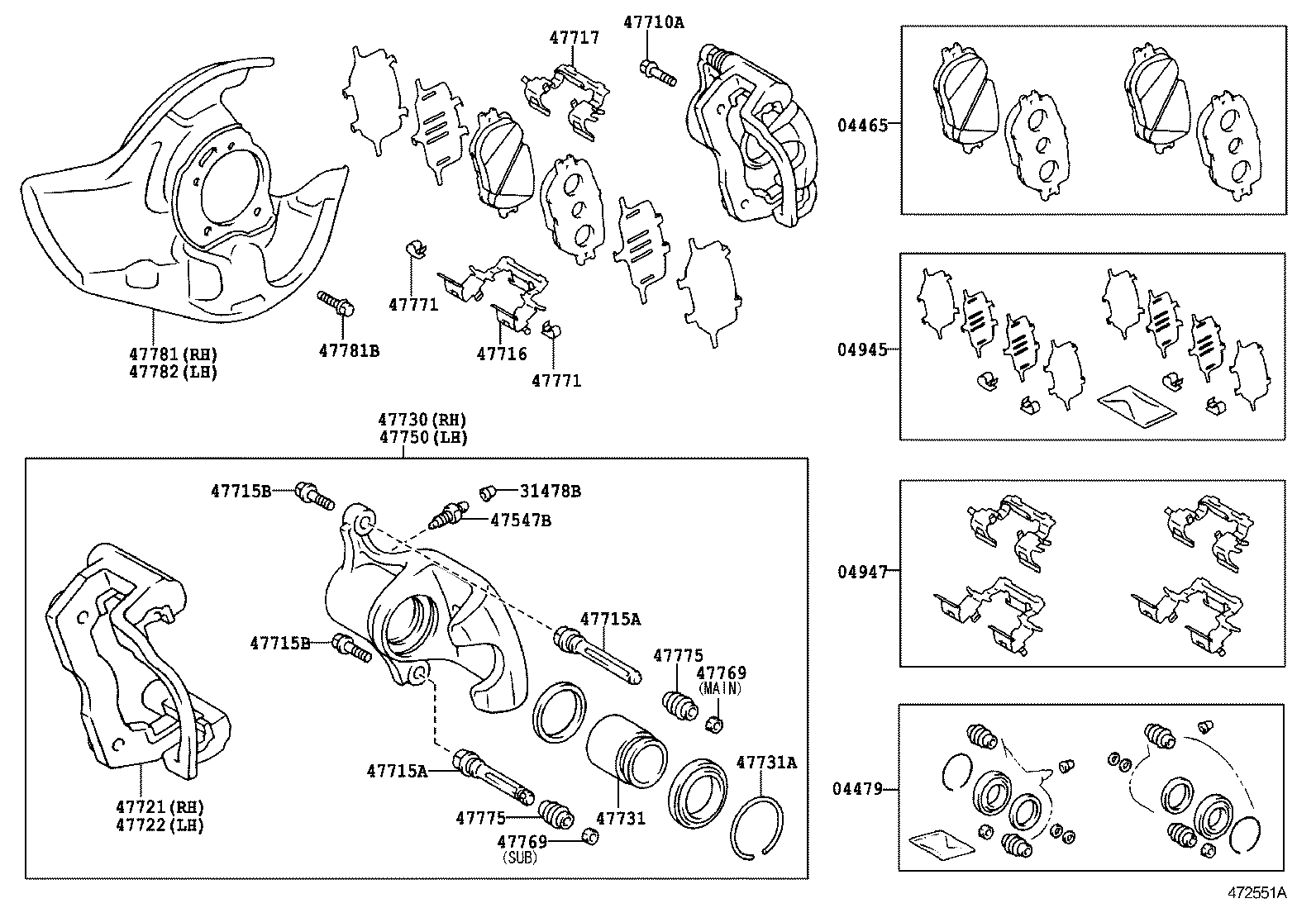 90105-12335 BOLT, HEXAGON(FOR FRONT DISC BRAKE CALIPER) product image
