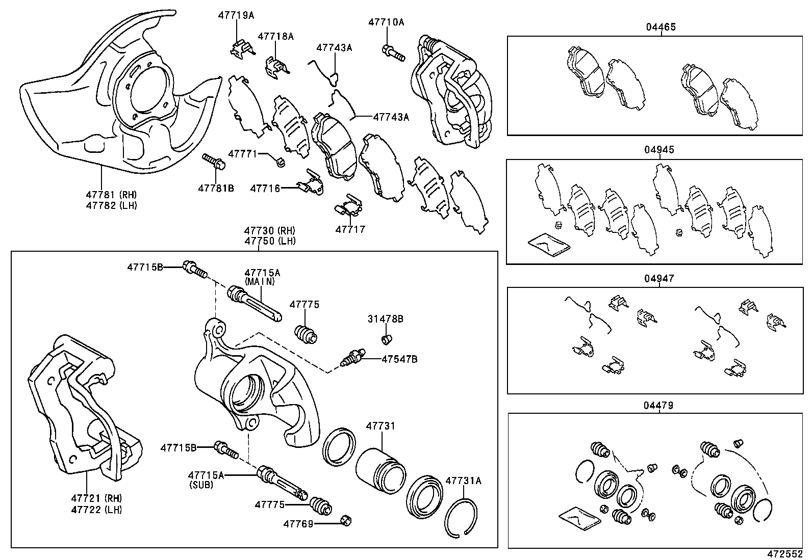 90105-12335 BOLT, HEXAGON(FOR FRONT DISC BRAKE CALIPER) product image