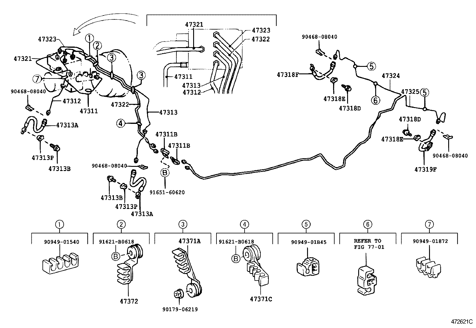 44546-42090 CUSHION, BRAKE ACTUATOR BOLT product image