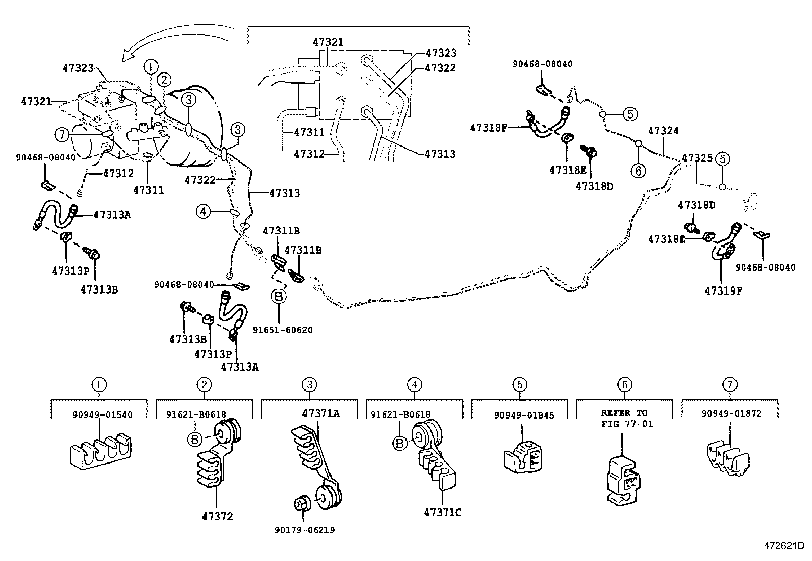 44590-53010 BRACKET ASSY, BRAKE ACTUATOR product image