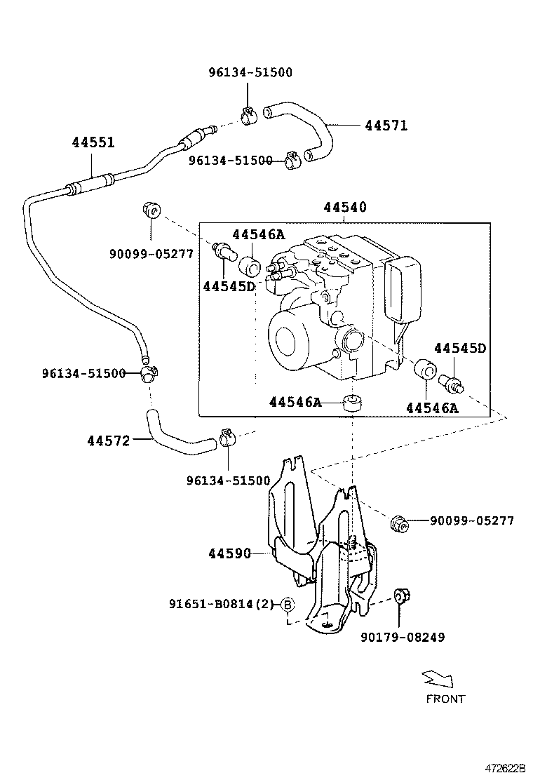 44546-42090 CUSHION, BRAKE ACTUATOR BOLT product image