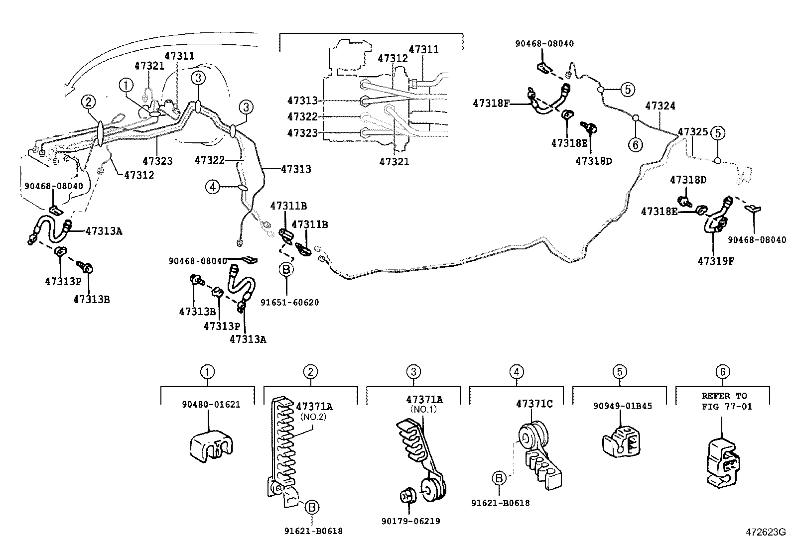 44590-53010 BRACKET ASSY, BRAKE ACTUATOR product image